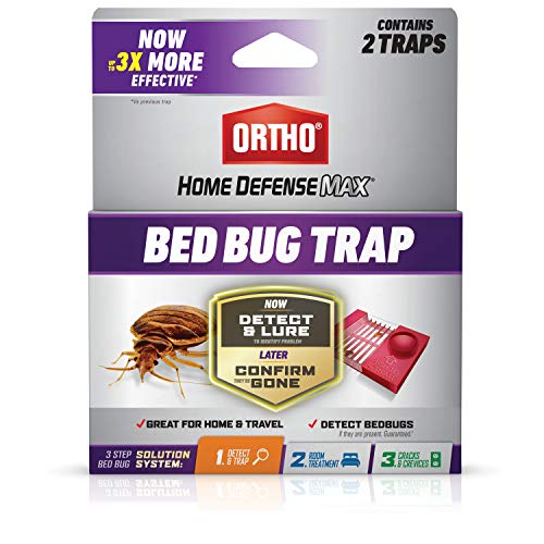Ortho Bed Bug Trap: 3-Step Defense, House & Travel Use, 2-Pack