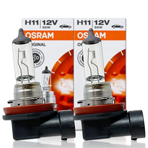 OSRAM H11 OEM Halogen Headlight Bulbs - 12V 55W Made in Germany