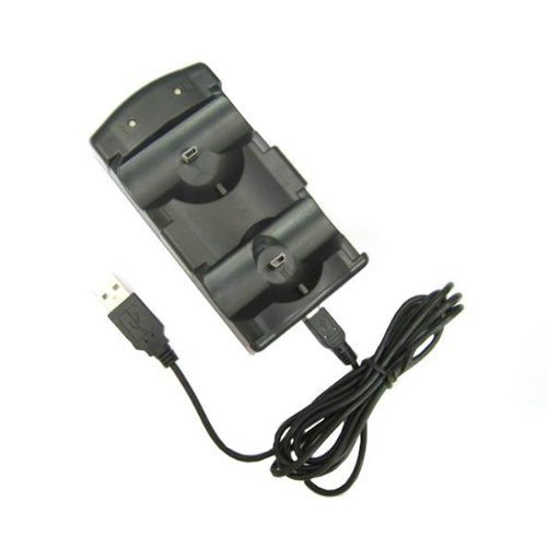 OSTENT 2 in 1 Charger Dock Station for Sony PS3 Wireless Bluetooth & PS Move Controller