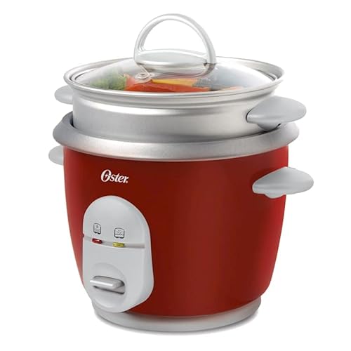Oster 6-Cup Rice Cooker, Red