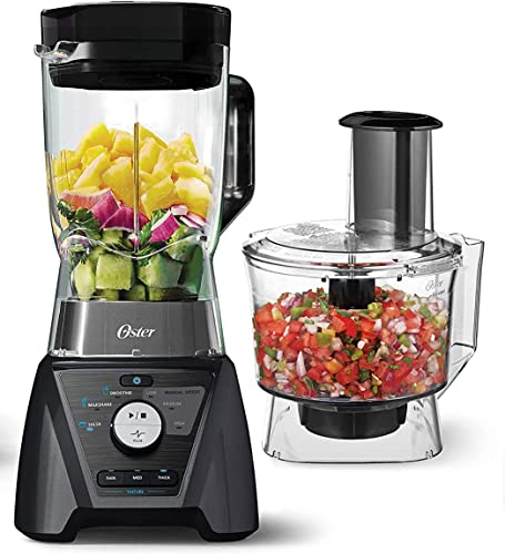 Oster Blender and Food Processor Combo - Metallic Gray