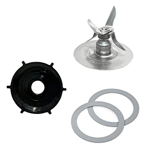 6 Point Ice Crushing Blade For Oster and Osterizer Blender Replacement  Parts With Jar Base Cap And 2 Pcs O Ring Seal Gasket Accessory Refresh Kit