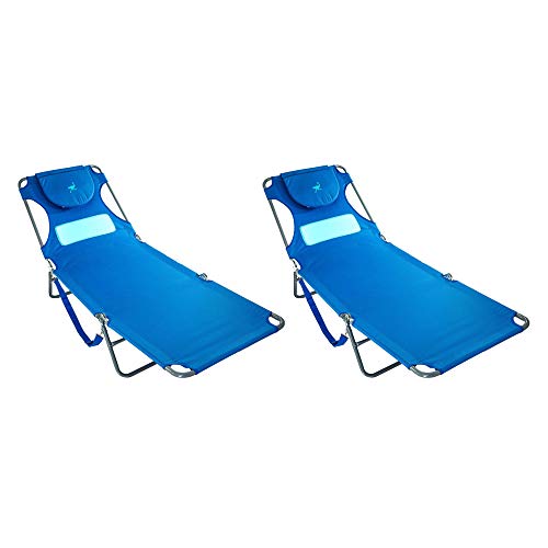Ostrich Comfort Lounger Beach Chair (2 Pack)