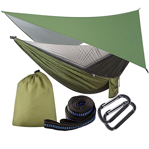OTraki Camping Hammock with Net and Rainfly
