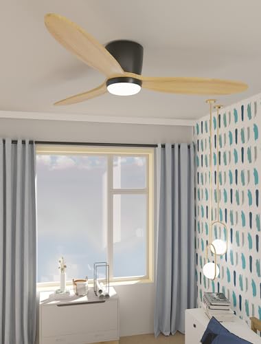 OUATER Flush Mount Ceiling Fan