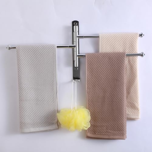 KES Swivel Towel Bar 19.5 4-Arm Extra Long, Swing Out Towel Rack