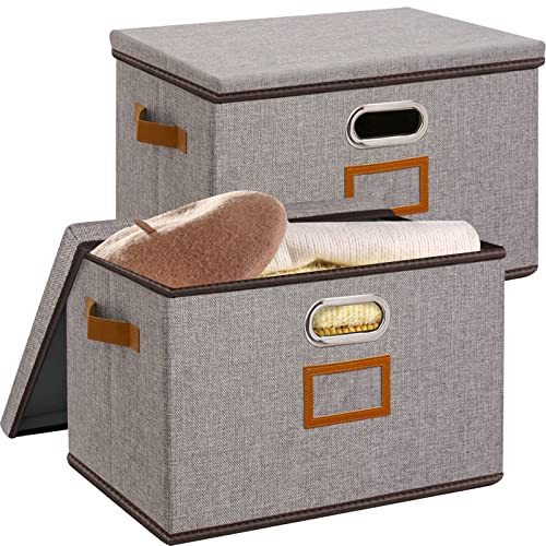 OUTBROS Large Collapsible Storage Bins with Lids