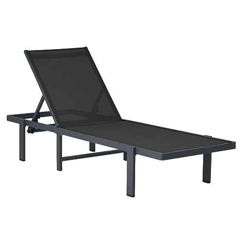 Outdoor Aluminum Chaise Lounge Chair - Comfort and Elegance