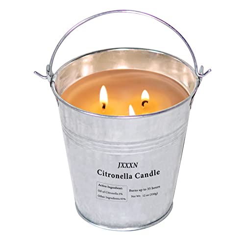 Triple Wick 12oz Citronella Candle for Outdoor Use