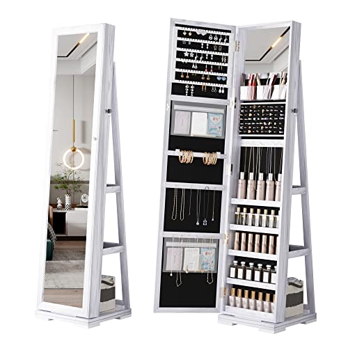 OUTDOOR DOIT 360° Rotating Jewelry Armoire