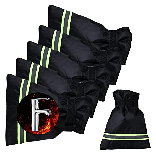 Waterproof Faucet Socks: 6 Pack Insulated Bib Covers for Freeze Protection