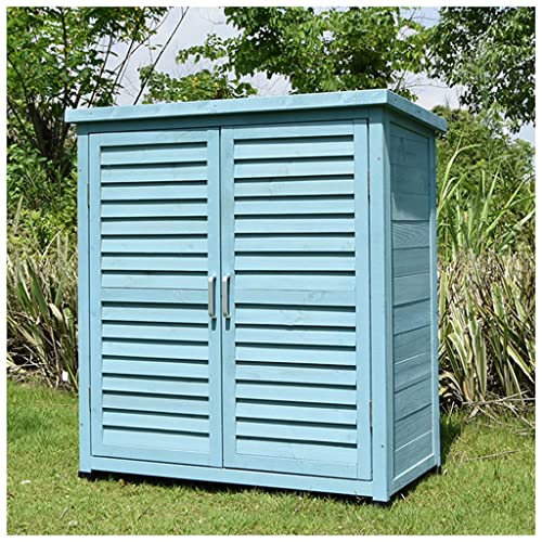 Outdoor Garden Storage Cabinet with 3 Tiers and Adjustable Laminates