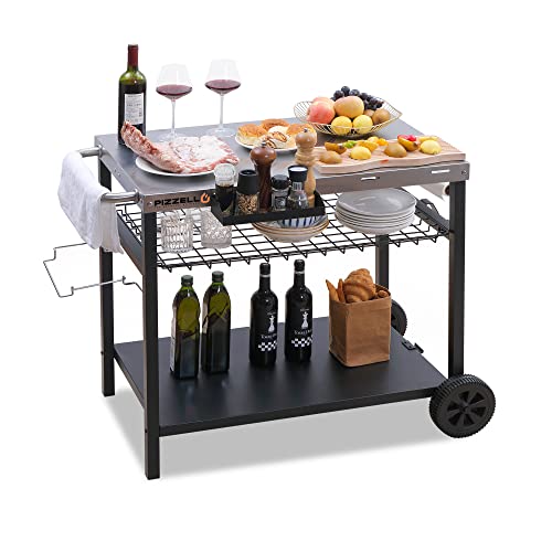 Outdoor Grill Dining Cart