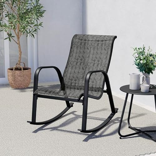 Outdoor Mesh Sling Rocking Chair