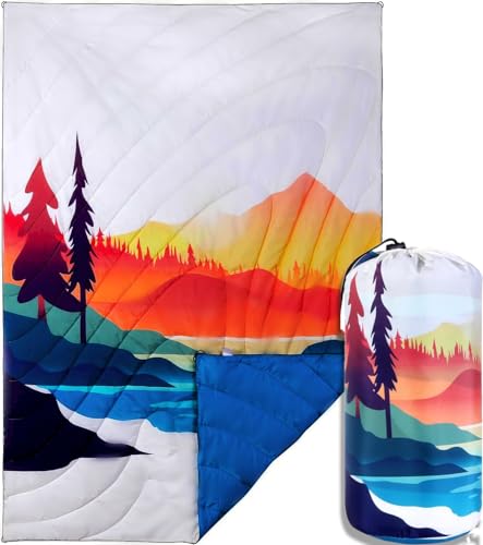 Outdoor Puffy Camping Blanket - Lightweight and Warm