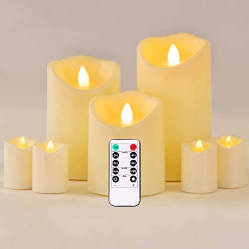 Outdoor Waterproof Flameless Candles with Remote Control - 7pack