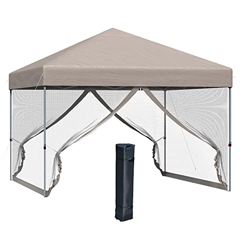 Outsunny 10' x 10' Pop Up Canopy Tent