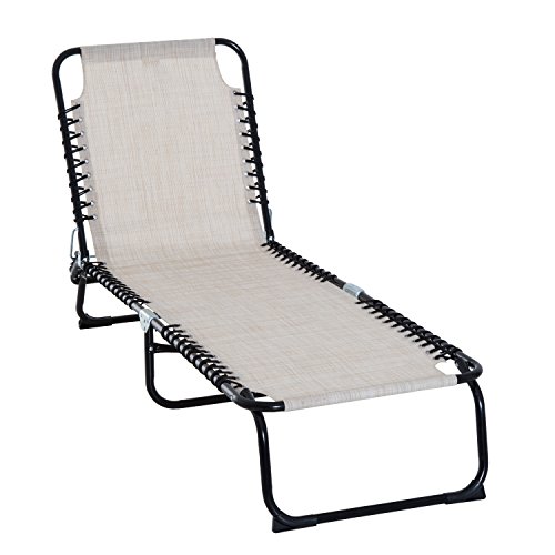 Outsunny Folding Chaise Lounge Pool Chair