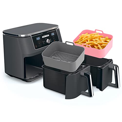 OUTXE 2-Pack 10 Quart Silicone Air Fryer Liners
