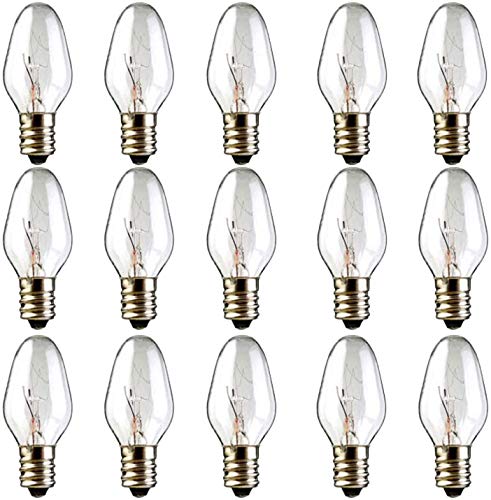 OuuKoo Salt Lamp Bulbs - 15 Watt Light Bulbs for Scentsy Wax Warmer