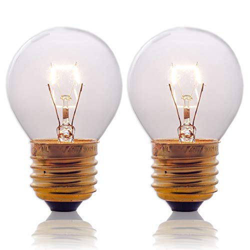 Oven Light Bulbs - 40W Appliance Replacement Bulbs, 2 Pack