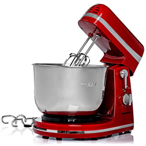 OVENTE Kitchen Stand Mixer with 3.7 Quart Stainless Steel Bowl