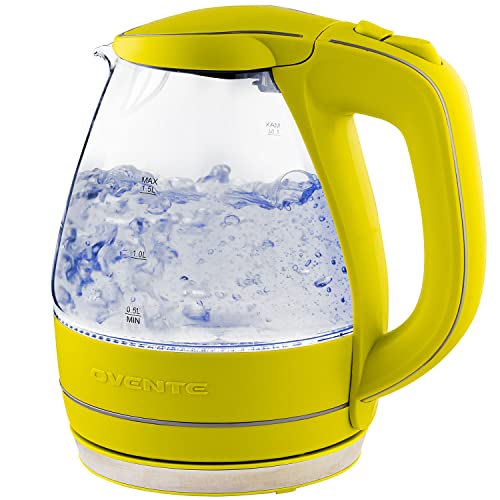 OVENTE Glass Electric Kettle - Green KG83G