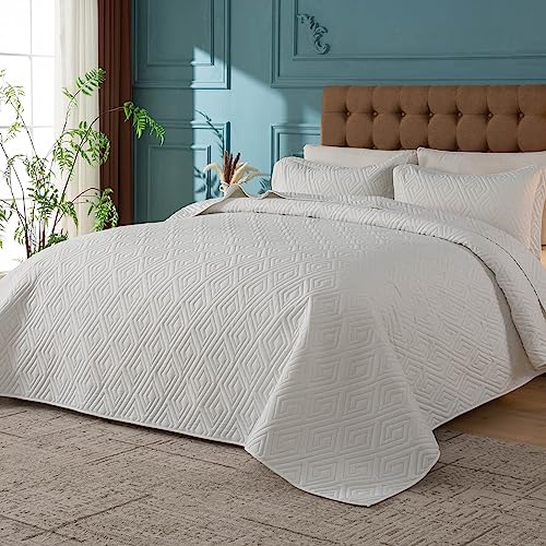 Oversized King Bedspread Quilted Coverlet Set