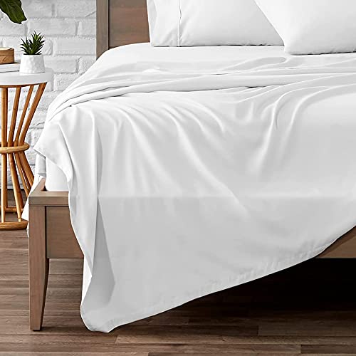 Oversized King White Flat Sheet