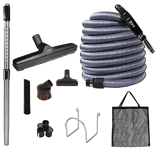 OVO Deluxe Central Vacuum Kit - 40' Black Hose