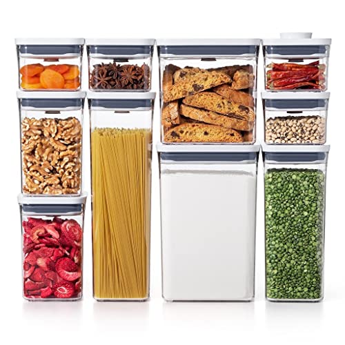 OXO Steel POP Container Big Short Sqaure - 2.8 Qt for Cereal, Grains and  More