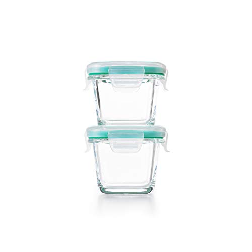 OXO Good Grips 4-Piece Smart Seal Leakproof Mini Glass Container Set