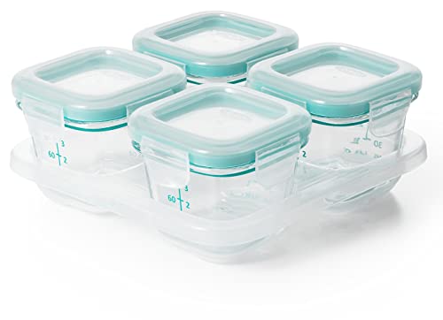 OXO Tot Glass Baby Blocks Food Storage Containers