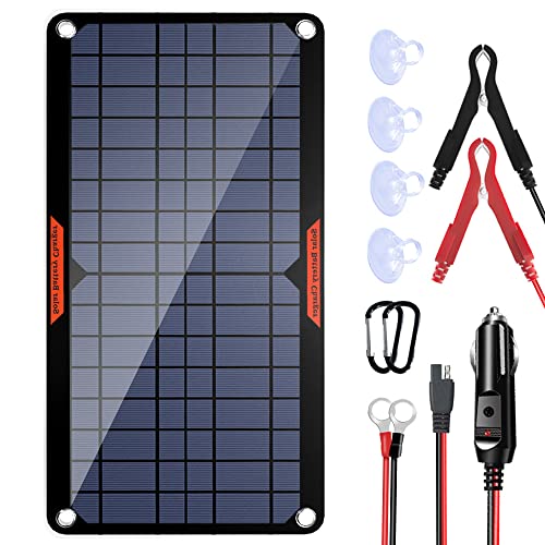 OYMSAE 10W Solar Panel Battery Charger