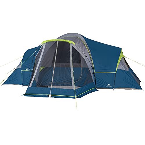 Ozark Trail 10-Person Family Camping Tent with 3 Rooms