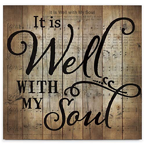 It is Well with My Soul 24x25 Wood Pallet Wall Art by P. Graham Dunn