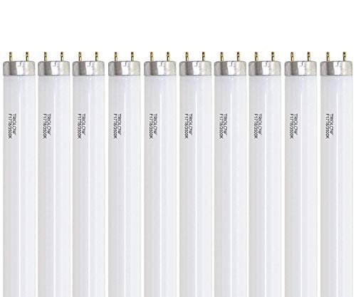 (Pack of 10) F17T8/735 24" 17-Watt Straight T8 Fluorescent Tube Light Bulb, 3