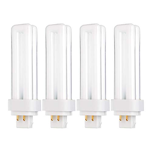 Pack of 4 Double Tube - G24Q-1 CFL Light Bulb