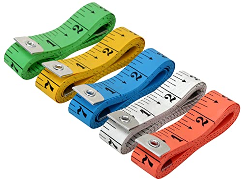 2 Pack Soft Tape Measure (120in/3M) , Pocket Measuring Tape, for