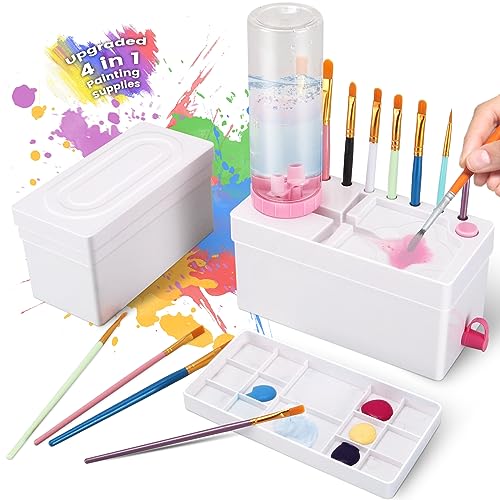 U.S. Art Supply Plastic Artist Round 50 Hole Paint Brush Holder and  Organizer - Rack Holds Paintbrushes Makeup Cosmetic Brushes Pencils Pens  Markers Art Tools Desk Stand - Students Teachers
