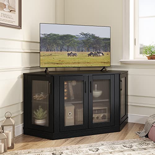 Panana Corner TV Stand - Storage and Style in One