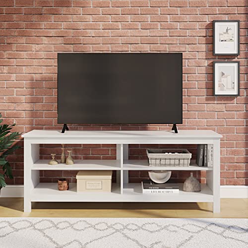 Panana TV Stand 6 Cubby Cabinet 6 Open Media Storage