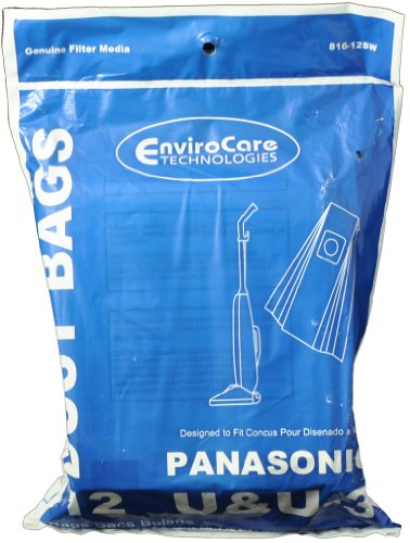 Panasonic Upright Vacuum Cleaner Bags - 12 Pack