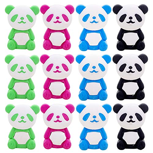 Panda Pencil Eraser Set for Kids