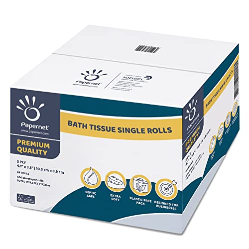 Papernet Toilet Tissue - Premium Quality Bath Tissue with 48 Single Rolls