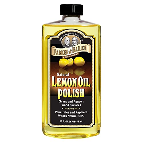 PARKER & BAILEY Lemon Oil Polish - Natural Wood Cleaner & Furniture Polish