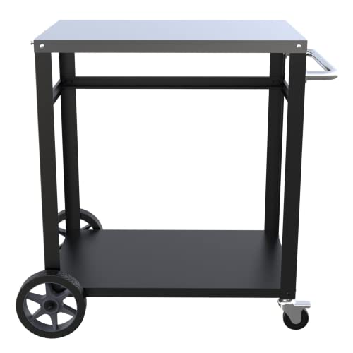 PARTAKER Movable Pizza Oven/BBQ Grill Cart