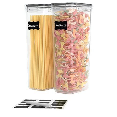Tiawudi 2-Pack Airtight Pasta Storage Containers - 2.8L