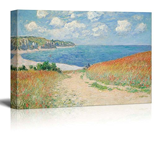 Path Through The Corn by Monet Canvas Print