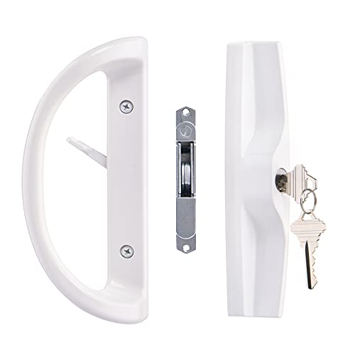 Patio Door Handle Set with Key Cylinder and Mortise Lock